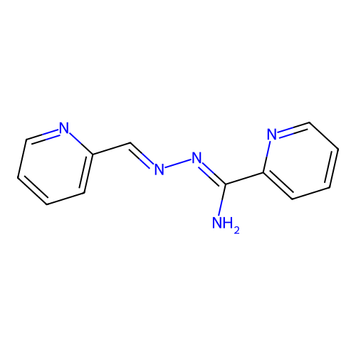 N'-[(E)-2-pyridylmethyleneamino]pyridine-2-carboxamidine structure