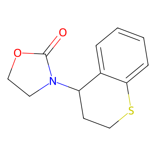3-[Thiochroman-4-yl]-2-oxazolidinone structure