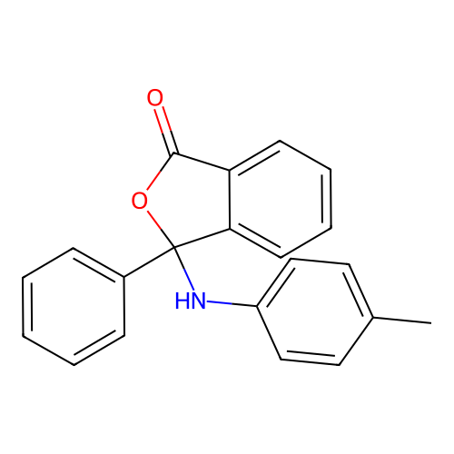 3-phenyl-3-(4-toluidino)-2-benzofuran-1(3H)-one structure