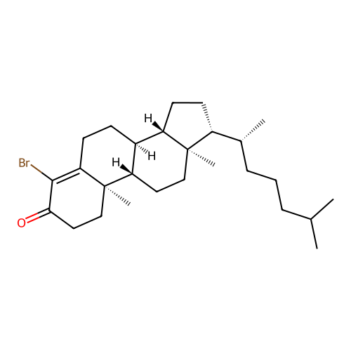 4-Bromocholest-4-en-3-one structure
