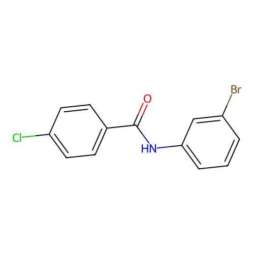 N-(3-bromophenyl)-4-chlorobenzamide structure
