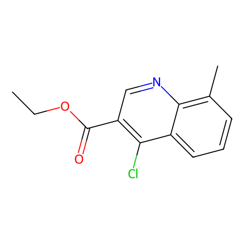 Ethyl 4-chloro-8-methylquinoline-3-carboxylate structure