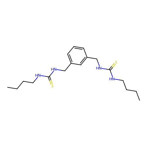 Thiourea, N,N''-[1,3-phenylenebis(methylene)]bis[N'-butyl- structure
