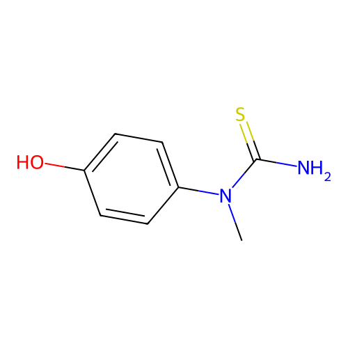 1-(4-Hydroxyphenyl)-1-methylthiourea structure