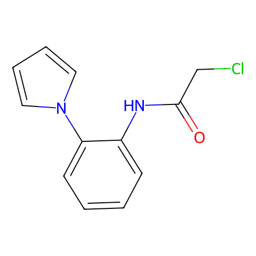 N1-[2-(1H-pyrrol-1-yl)phenyl]-2-chloroacetamide structure
