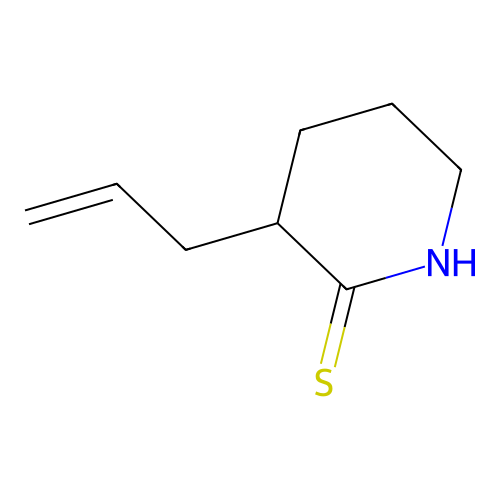 2-Piperidinethione, 3-(2-propenyl)- structure