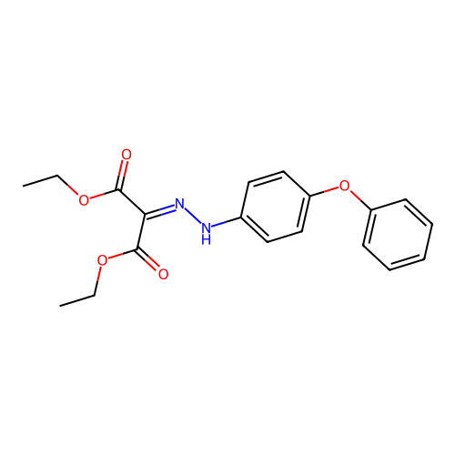 Diethyl 2-[(4-phenoxyphenyl)hydrazono]malonate structure