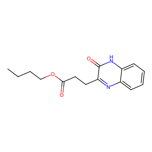 Butyl 3-(3-hydroxyquinoxalin-2-yl)propanoate structure