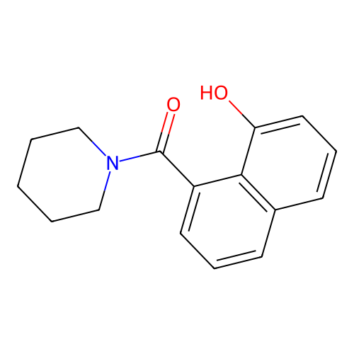 (8-Hydroxynaphthalen-1-yl)(piperidin-1-yl)methanone structure