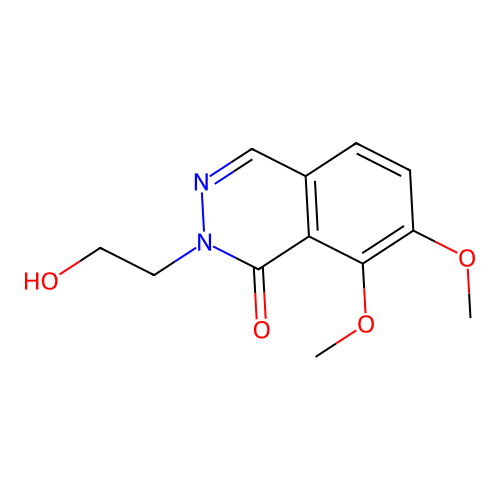 2-(2-hydroxyethyl)-7,8-dimethoxyphthalazin-1(2H)-one structure