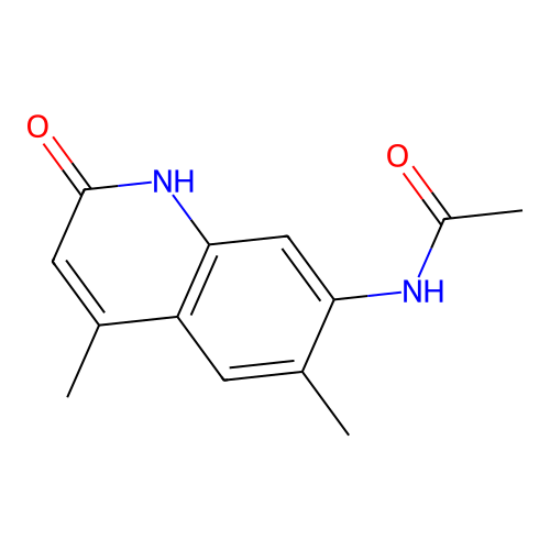 N-(4,6-dimethyl-2-oxo-1,2-dihydroquinolin-7-yl)acetamide structure