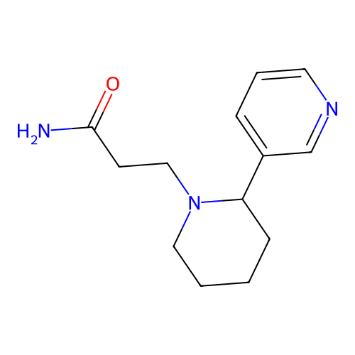 3-[2-(Pyridin-3-YL)piperidin-1-YL]propanamide structure
