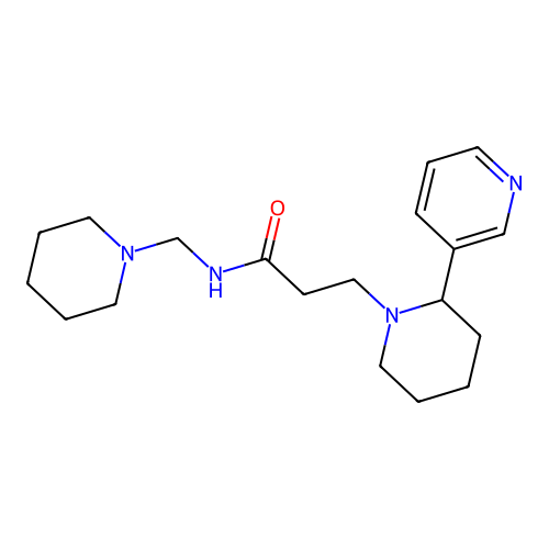 N-Piperidin-1-ylmethyl-3-(3,4,5,6-tetrahydro-2H-[2,3']bipyridinyl-1-yl)-propionamide structure