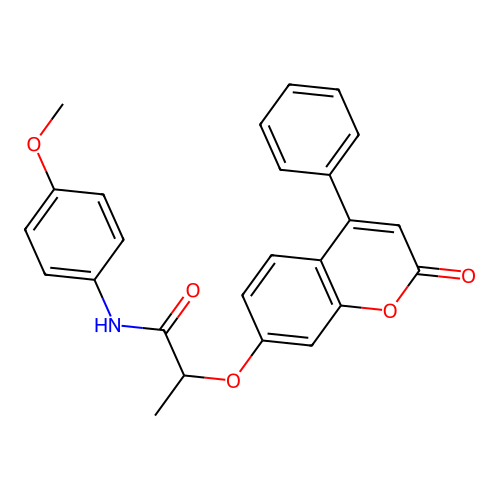 N-(4-methoxyphenyl)-2-((2-oxo-4-phenyl-2H-chromen-7-yl)oxy)propanamide structure