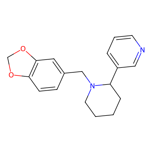 3-[1-(1,3-Benzodioxol-5-ylmethyl)piperidin-2-yl]pyridine structure