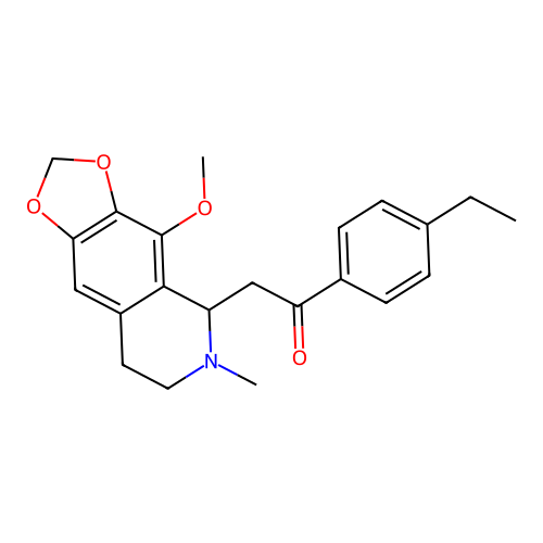 1-(4-ethylphenyl)-2-(4-methoxy-6-methyl-5,6,7,8-tetrahydro-[1,3]dioxolo[4,5-g]isoquinolin-5-yl)ethanone structure