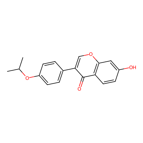 7-hydroxy-3-(4-isopropoxyphenyl)-4H-chromen-4-one structure