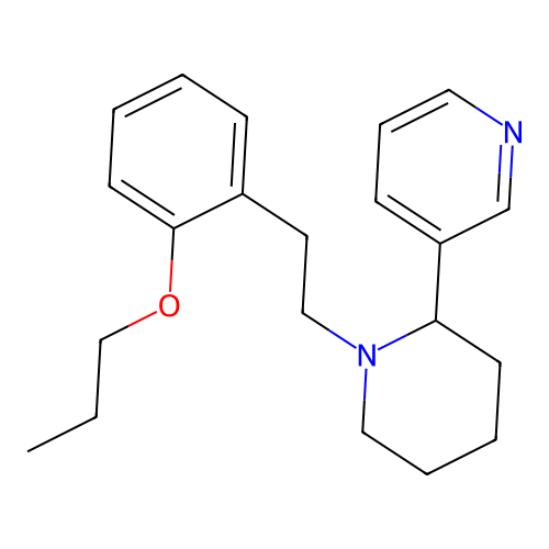 Anabasine, derivative structure