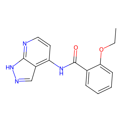 2-ethoxy-N-(1H-pyrazolo[3,4-b]pyridin-4-yl)benzamide structure