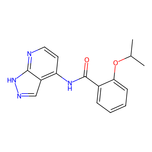 2-propan-2-yloxy-N-(1H-pyrazolo[3,4-b]pyridin-4-yl)benzamide structure