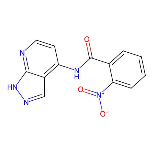 2-nitro-N-(1H-pyrazolo[3,4-b]pyridin-4-yl)benzamide structure