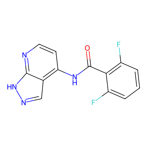 2,6-difluoro-N-(1H-pyrazolo[3,4-b]pyridin-4-yl)benzamide structure