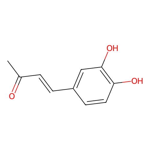 3,4-Dihydroxybenzalacetone structure