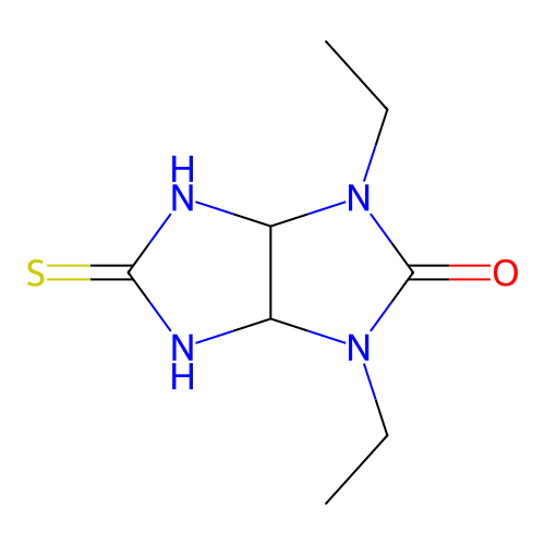 1,3-diethyl-5-thioxohexahydroimidazo[4,5-d]imidazol-2(1H)-one structure