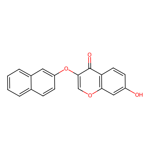 7-Hydroxy-3-(2-Naphthyloxy)-4H-Chromen-4-One structure