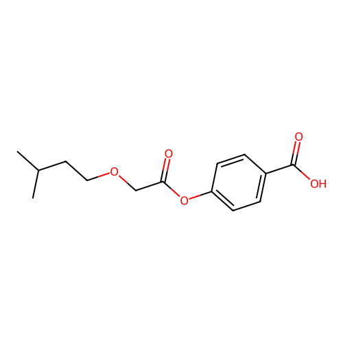4-{[(3-Methylbutoxy)acetyl]oxy}benzoic acid structure
