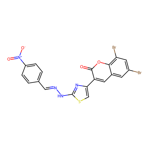C19H10Br2N4O4S structure