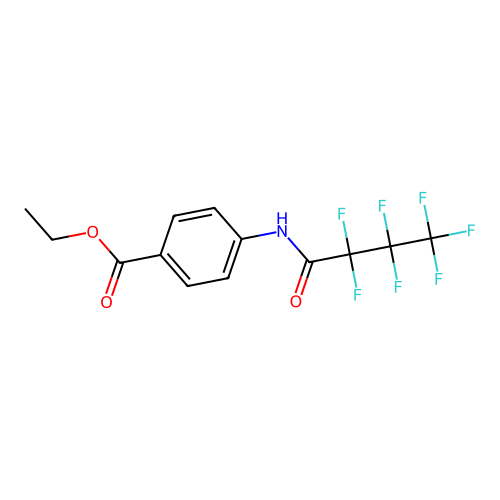 Ethyl 4-[(2,2,3,3,4,4,4-heptafluorobutanoyl)amino]benzoate structure