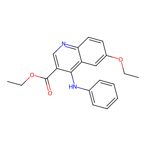 Ethyl 6-ethoxy-4-(phenylamino)quinoline-3-carboxylate structure