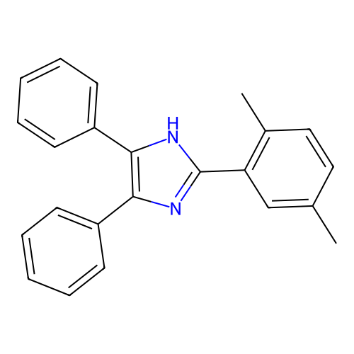 2-(2,5-dimethylphenyl)-4,5-diphenyl-1H-imidazole structure