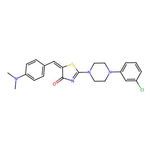 C22H23ClN4OS structure