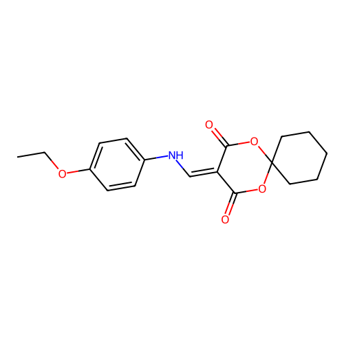 3-{[(4-Ethoxyphenyl)amino]methylidene}-1,5-dioxaspiro[5.5]undecane-2,4-dione structure