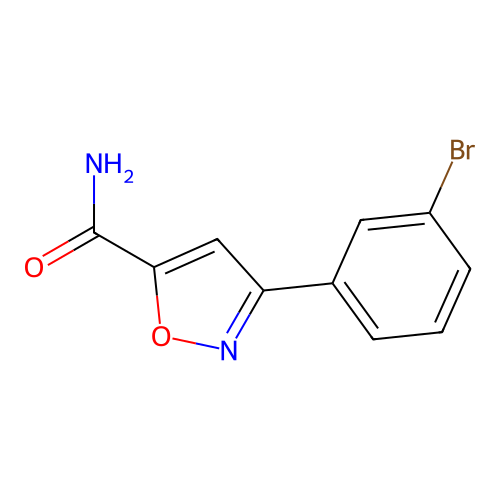 3-(3-Bromophenyl)-1,2-oxazole-5-carboxamide structure