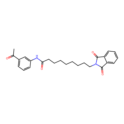 N-(3-acetylphenyl)-9-(1,3-dioxo-1,3-dihydro-2H-isoindol-2-yl)nonanamide structure