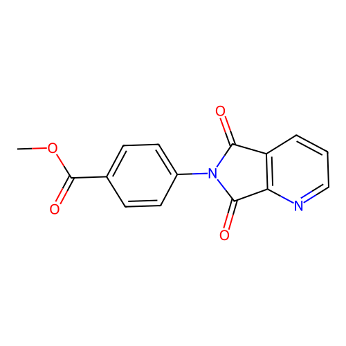 methyl 4-(5,7-dioxo-5,7-dihydro-6H-pyrrolo[3,4-b]pyridin-6-yl)benzoate structure