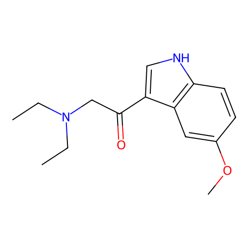 2-(diethylamino)-1-(5-methoxy-1H-indol-3-yl)ethanone structure
