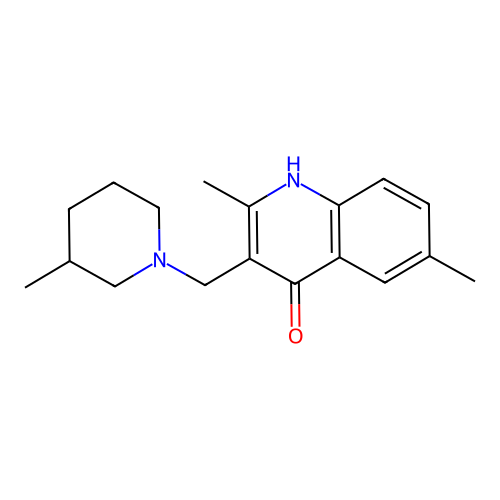 2,6-Dimethyl-3-[(3-methylpiperidyl)methyl]quinolin-4-ol structure