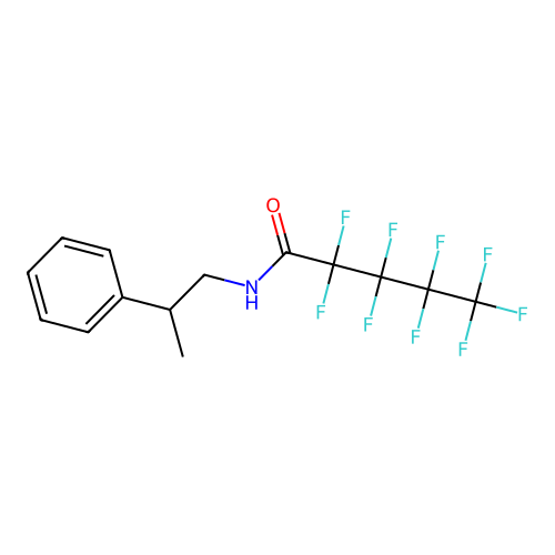2,2,3,3,4,4,5,5,5-nonafluoro-N-(2-phenylpropyl)pentanamide structure
