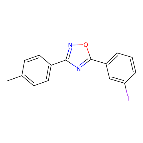 5-(3-Iodophenyl)-3-(4-methylphenyl)-1,2,4-oxadiazole structure