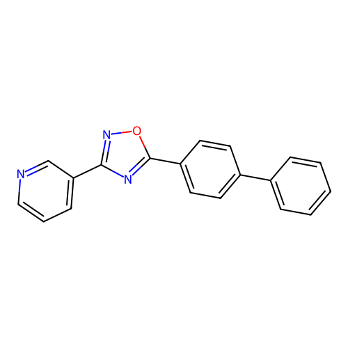 5-(4-Phenylphenyl)-3-pyridin-3-yl-1,2,4-oxadiazole structure