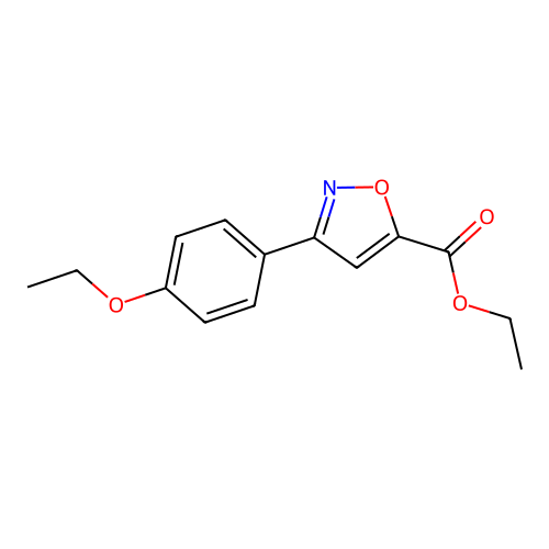 Ethyl 3-(4-ethoxyphenyl)-1,2-oxazole-5-carboxylate structure