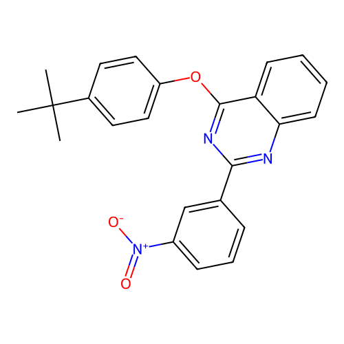 4-(4-Tert-butylphenoxy)-2-(3-nitrophenyl)quinazoline structure