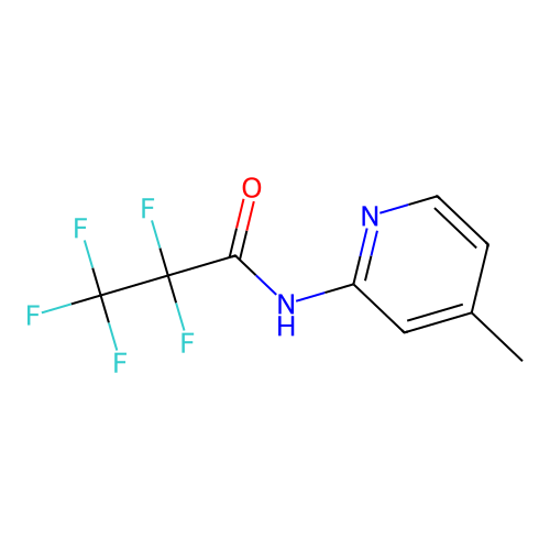 2,2,3,3,3-pentafluoro-N-(4-methylpyridin-2-yl)propanamide structure