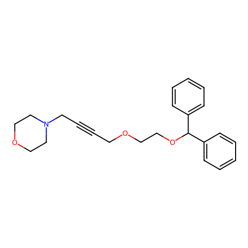 4-[4-(2-Benzhydryloxy-ethoxy)-but-2-ynyl]-morpholine structure