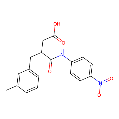 3-(3-Methylbenzyl)-4-((4-nitrophenyl)amino)-4-oxobutanoic acid structure