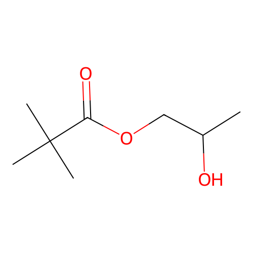 2-Hydroxypropyl 2,2-dimethylpropanoate structure